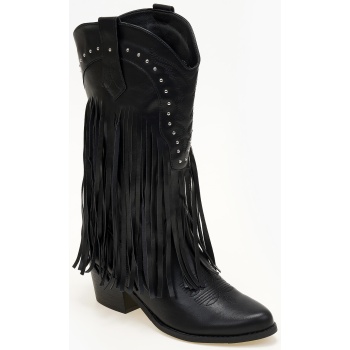 cowboy με κρόσια - μαύρο