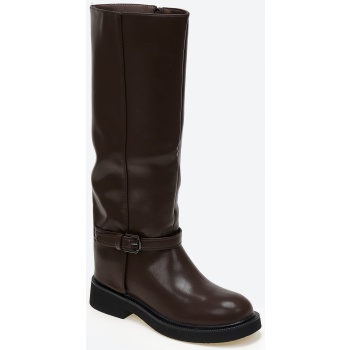 μπότες ιππασίας με διακοσμητικό ζωνάκι