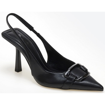 slingback γόβες με διακοσμητική αγκράφα