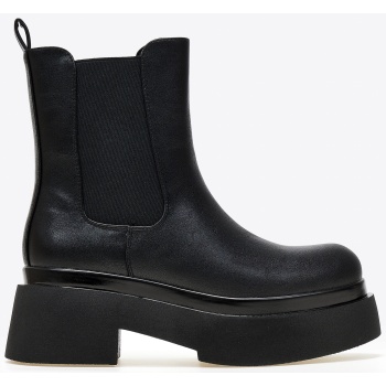 δίσολα μποτάκια με λάστιχο - μαύρο