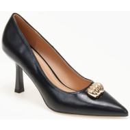  γόβες με μεταλλική λεπτόμερεια - μαύρο