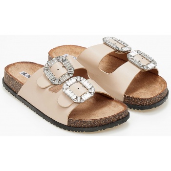 slides με διπλά λουράκια και αστραφτερή