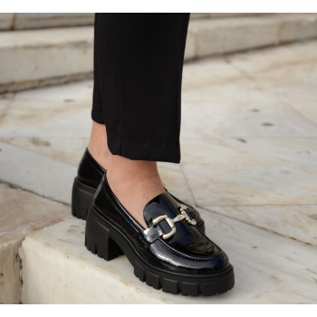 loafer με τακούνι basic - μαύρο σε προσφορά