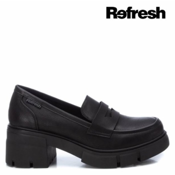 refresh loafers με τακούνι - μαύρο