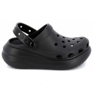  γυναικείο σαμπό crocs classic crush clog χρώματος μαύρο 207521-001