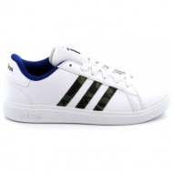 παιδικό αθλητικό παπούτσι για αγόρι adidas grand court lifestyle lace tennis shoes χρώματος λευκό gv
