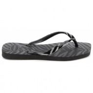  γυναικεία σαγιονάρα havaianas square velvet χρώματος μαύρο 4148277-0090