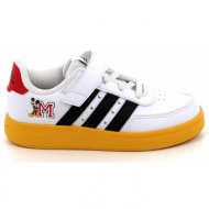  παιδικό αθλητικό παπούτσι για αγόρι adidas breaknet mickey el k χρώματος λευκό ig7163