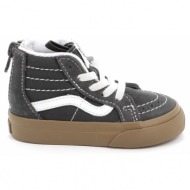  παιδικό mποτάκι casual για αγόρι vans sk8-hi zip χρώματος γκρι vn0a4bv150u1