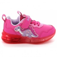  παιδικό αθλητικό παπούτσι για κορίτσι lelli kelly dinosauro χρώματος φούξια lkal3457