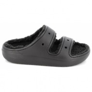  γυναικεία παντόφλα crocs classic cozzzy sandal ανατομική χρώματος μαύρο 207446-060