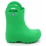  παιδική γαλότσα για αγόρι crocs handle it rain boot kids ανατομική χρώματος πράσινο 12803-3e8