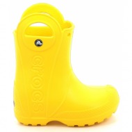  παιδική γαλότσα crocs handle it rain boot kids ανατομική χρώματος κίτρινο 12803-730