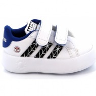  παιδικό αθλητικό παπούτσι για αγόρι adidas grand court spider-man cf χρώματος λευκό id8017