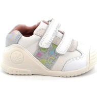  παιδικό χαμηλό casual για κορίτσι biomecanics zapato casual ανατομικό χρώματος λευκό 242112-c