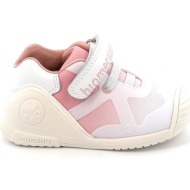  παιδικό χαμηλό casual για κορίτσι biomecanics zapato sport elasticos ανατομικό χρώματος λευκό 242150