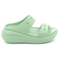  γυναικείο mule crocs crush sandal ανατομικό χρώματος πράσινο 207670-374