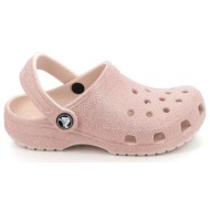  παιδικό σαμπό για κορίτσι crocs classic glitter clog k ανατομικό χρώματος ροζ 206993-6wv