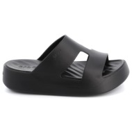  γυναικεία σαγιονάρα crocs getaway platform h-strap ανατομικό χρώματος μαύρο 209409-001