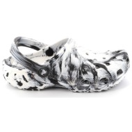  σαμπό crocs classic marbled clog χρώματος λευκό 206867-103
