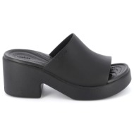  γυναικείο mule crocs brooklyn slide heel ανατομικό χρώματος μαύρο 209408-060