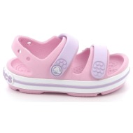  παιδικό πέδιλο για κορίτσι crocs crocband cruiser sandal k ανατομικό χρώματος ροζ 209423-84i