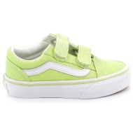  παιδικό χαμηλό casual για κορίτσι vans old skool v χρώματος πράσινο glitter vn000cywc2r1