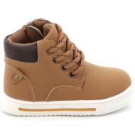  παιδικό μποτάκι για αγόρι bubble kids χρώματος καφέ c1226