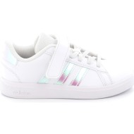  παιδικό αθλητικό παπούτσι για κορίτσι adidas grand court 2.0 el c χρώματος λευκό ie3851