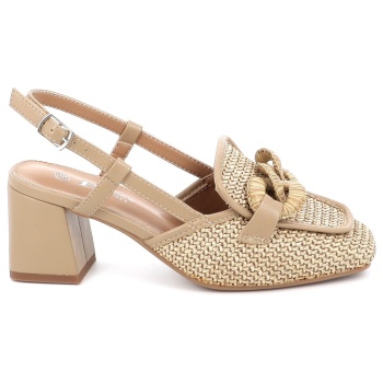 γυναικείο πέδιλο b-nice χρώματος μπεζ