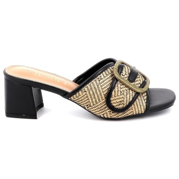 γυναικείο mule b-soft χρώματος μαύρο