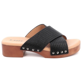 γυναικείο mule b-soft χρώματος μαύρο