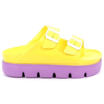 γυναικείο mule ateneo χρώματος κίτρινο