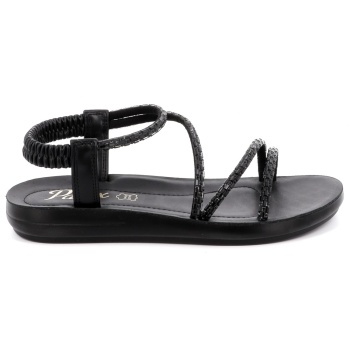 γυναικείο πέδιλο parex χρώματος μαύρο