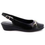  γυναικείο πέδιλο piccadilly χρώματος μαύρο 143209-8