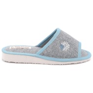  γυναικεία παντόφλα kolovos πετσετέ χρώματος τζην 182 tzhn