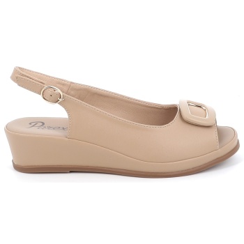 γυναικείο πέδιλο parex χρώματος μπεζ