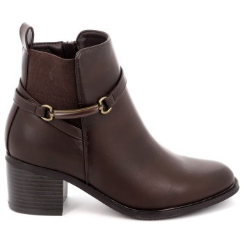 γυναικείο μποτάκι b-soft χρώματος καφέ