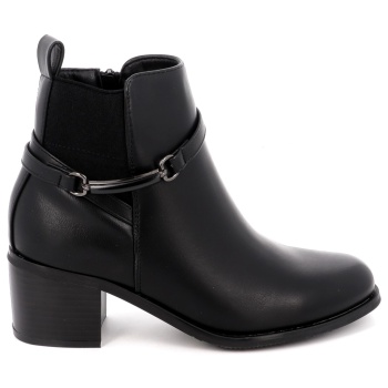 γυναικείο μποτάκι b-soft χρώματος μαύρο
