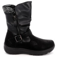  γυναικείο μποτάκι b-soft χρώματος μαύρο 2570