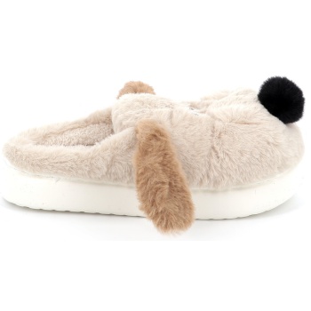 γυναικεία παντόφλα jomix χρώματος μπεζ