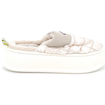 γυναικεία παντόφλα jomix χρώματος λευκό