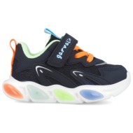  παιδικό αθλητικό παπούτσι για αγόρι garvalin με φωτάκια χρώματος μαύρο 251808-a054