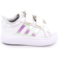  παιδικό αθλητικό παπούτσι για κορίτσι adidas grand court 3.0 bubble cf χρώματος λευκό kj0897