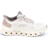  γυναικείο αθλητικό παπούτσι skechers glide - step pro χρώματος εκρού 150428-ntbr