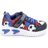  παιδικό αθλητικό παπούτσι για αγόρι geox ανατομικό με φωτάκια on/off χρώματος πολύχρωμο j45dzb 02ace