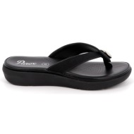  γυναικεία comfort παντόφλα χρώματος μαύρο 12133002.b