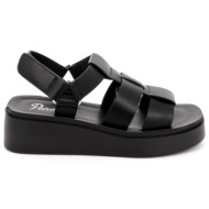  γυναικείο πέδιλο parex χρώματος μαύρο 11733009.b