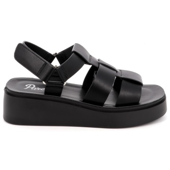 γυναικείο πέδιλο parex χρώματος μαύρο