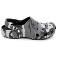  ανδρικό σαμπό crocs classic camouflage clog ανατομικό χρώματος μαύρο 211936-0dd